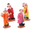 Toyvian 4 Pièces Modèle DOrnement De Clown Modèle De Clown De Cirque Poupée De Clown De Table Figurines De Clown Tambour Clo