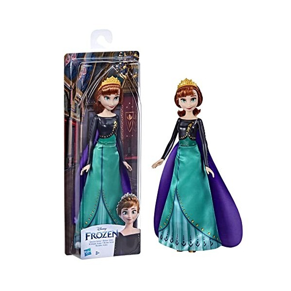 Hasbro Disney Frozen 2 Queen Anna Shimmer Fashion Doll, Toy for Children 3 Years Old and Up, Multicolor, One Size, F3524 