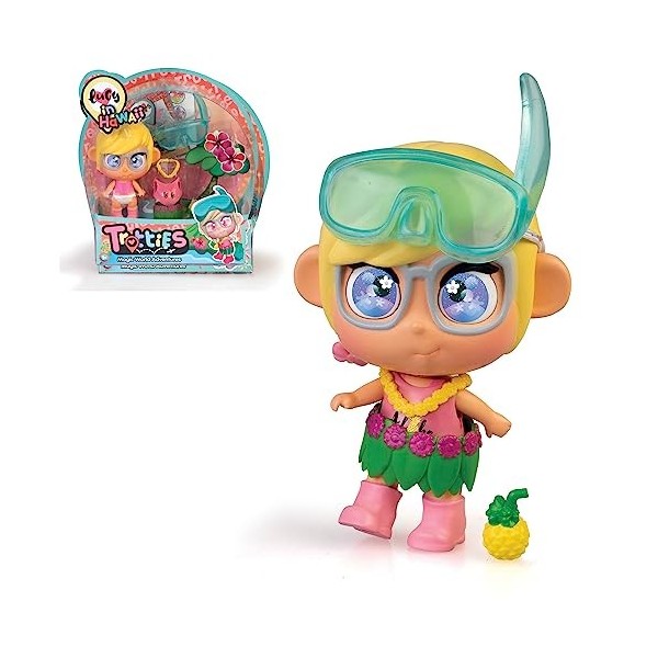 Trotties Mini Lucy dHawaï, Multicolore, poupée de Voyage de la série animée de Dessin animé, avec Accessoires, Cadeau pour F