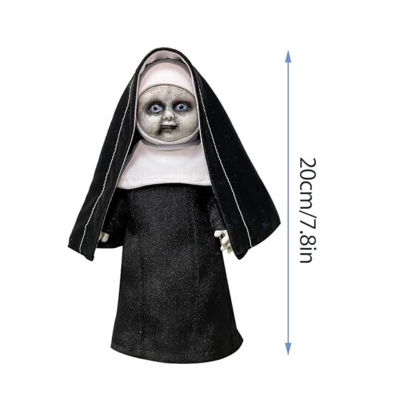 Masque Latex Nonne Effrayant - Déguisement Halloween, Cosplay, Carnaval (taille Standard)