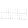 Totority 24 Pcs Poupée Debout Stand Poupée Stands Étagère De Rangement en Plastique en Plastique Bébé Poupée Support Transpar