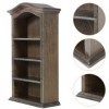 Zerodeko Étagères De Maison De Poupée 1Pc Mini Maison De Poupée Étagère en Bois Mini Vitrine De Meubles Miniatures Accessoire