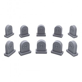 EnderToys RIP Gravestones, Terrain Scenery for Tabletop 28mm Miniatures Wargame, 3D Printed and Paintable