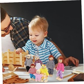 Toyvian 1 Jeu Poupée Famille Gens Mignons De Maison De Poupée Poupées De Maison De Poupée Maison De Poupées Famille Figurines