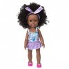 Uteruik Black Girl Doll 35,6 cm Poupée africaine Américaine avec maillot de bain pour filles Cadeau danniversaire C 