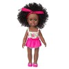 Uteruik Black Girl Doll 35,6 cm Poupée africaine Américaine avec maillot de bain pour filles Cadeau danniversaire D 