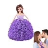 TLM Toys Granpoupée en Princesse | Poupée Princesse Saint-Valentin avec GranRobe Rose | Jolie poupée Fille en Robe à Fleurs R