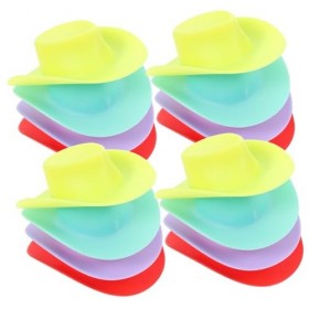 DIKACA 40 Pièces Mini Chapeau Couvre-Bouteilles De Vin De Noël Chapeaux De Poupée Jouets Mignons Petits Chapeaux Hauts Mini C