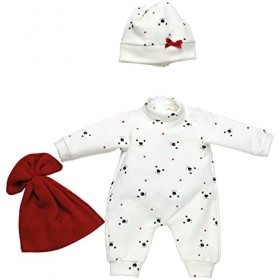 Llorens Vêtements de poupée pour poupées de 35-38 cm, Ensemble Pyjama avec Bonnet et doudoudou, Accessoires de poupée, 109738