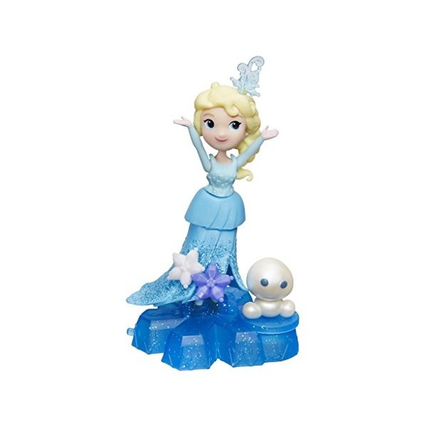 Hasbro Mini Poupée La Reine des Neiges Frozen Disney Little Kingdom : Roule à Toute Vitesse Elsa