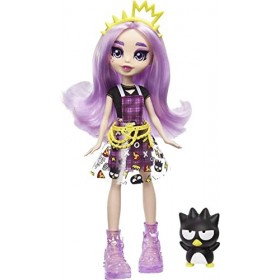 Sanrio Hello Kitty figurine Badtz-Maru et poupée Jazzlyn avec longs cheveux violets et tenue tendance, jouet pour enfant dès 