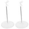 Toyvian 4 Pcs Support De Poupée Lol Défilé De Mode Action Figure Stand Figurines daction Stands Forme De Robe De Poupée Supp