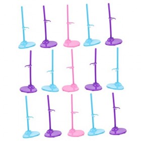 ibasenice 20 Pièces Support De Poupée Présentoirs en Plastique Figurines Accessoires Support en Plastique Jouets Poupées Prés