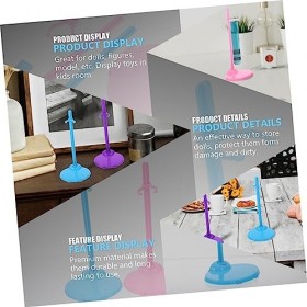 SAFIGLE 30 Pièces Support De Poupée Jouets pour Enfants Robes Taille Haute Jouets pour Enfants Support De Poupée Mini Support