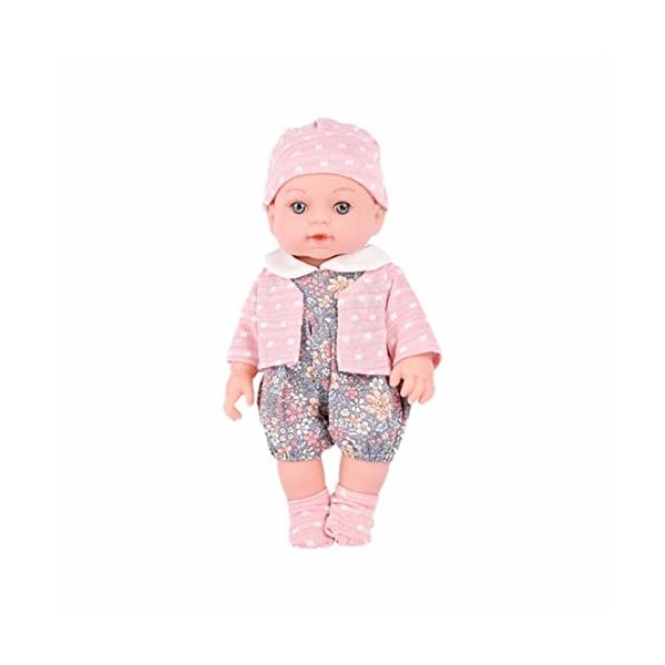 Compatible avec les nœuds de motricité 12 Poupée réaliste Poupée bébé avec des vêtements mignons Chapeau nouveau-né Poupée ré