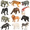 KATELUO Animaux de la Ferme, 12pcs Mini Figurines Danimauxde la Ferme, Figurines danimaux Ferme Jungle, Figurine Animal de 