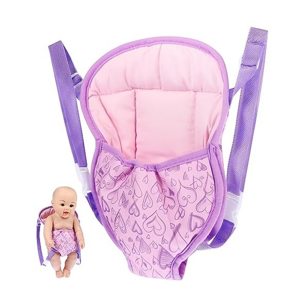ibasenice 2 Pièces Pépinière Playset Mini Porte-Poupée Centre De Soins pour Bébés pour Poupées Bébé Porte-Bébé Respirant Port