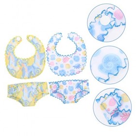 Toyvian 3 Ensembles Couche De Poupée De 18 Pouces Vêtements De Poupée Couches De Poupée Bébé sous-vêtements Bjd Biberons De P