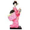 Crysdaralovebi Poupée geisha de style japonais de 25 cm, décoration de bureau, statuette geisha 3D faite à la main pour burea