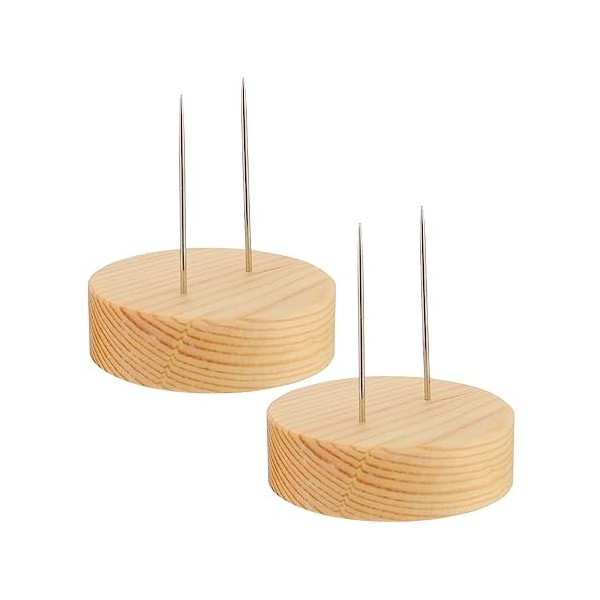 Didiseaon 10 Pièces Vitrine Présentoir en Bois Ensemble De Jeu en Bois Poupées Miniatures Support De Support De Poupée Stand 