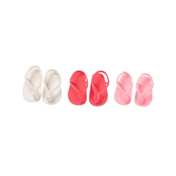 Totority 3 Paires De Jouets pour Filles Poupées pour Filles Jouets pour Filles Mini Sandales Sandales Artisanales Chaussures 