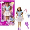 Barbie - Ma Première Barbie, Poupée Pour Tout-Petits, Ma Première Barbie Poupée Teresa, 34 Cm, Brune Avec Lapin En Peluche, A