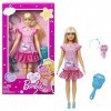Barbie - Ma Première Barbie, Poupée Pour Tout-Petits, Ma Première Barbie Poupée Malibu, 34 Cm, Blonde Avec Chaton En Peluche,
