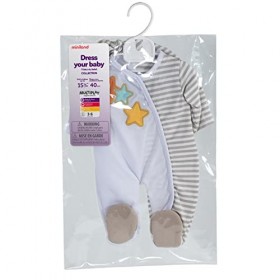 Miniland Pyjamas 31220 Vêtements pour poupées de 40 cm Beige