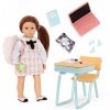 Lori 6" Doll with Student Desk, 62243455368