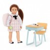 Lori 6" Doll with Student Desk, 62243455368