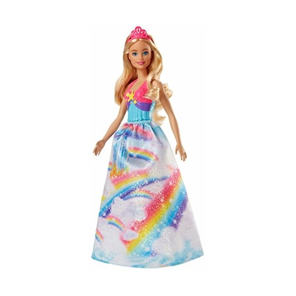 Barbie Dreamtopia poupée princesse Bonbons brune et robe