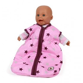 Bayer Chic- Sac de Couchage pour poupée Motif étoiles Mûre, 792 78, Rose, Grand