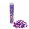 PLUS PLUS - Tube Mega paillettes rose 240 Pcs - PP4243