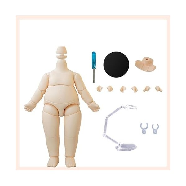 XiDonDon Corps de poupée Animale en PVC pour GSC, 1/12 BJD tête de poupée Figurine daction Filles garçons Jouets poupées Acc