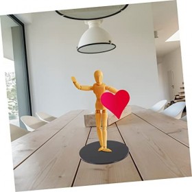 Toyvian 36 Pièces Fond dargile Porte-poupée en Poterie Porte-modèle De Poupée Base De Modèle De Poupée Base De Poupée en Arg