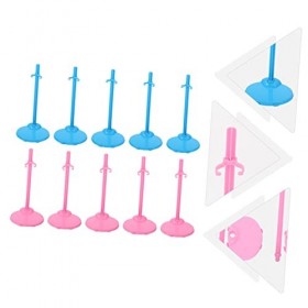 VILLCASE 30 Pièces Stand De Poupée Support De Présentoir De Poupée Support De Poupée Debout Corps De Poupée Corps De Mannequi