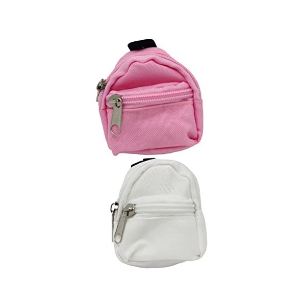 STAHAD 4 Pièces Sac Décole De Simulation Porte-clés Sac à Main Mini Sac De Poupée Sacs Décole De Poupées Sacs Daccessoires