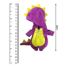 Lot de 2 combinaisons pour poupée de 16 cm, accessoires de poupée 1/12, manteau violet