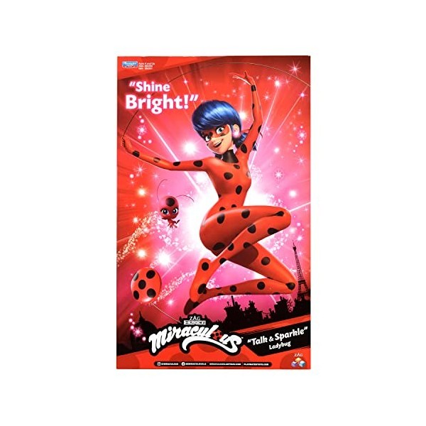 Bandai - Miraculous Ladybug - Poupée Ladybug - Poupée mannequin 26 cm à fonctions sonore et lumineuse - Poupée de super-héros