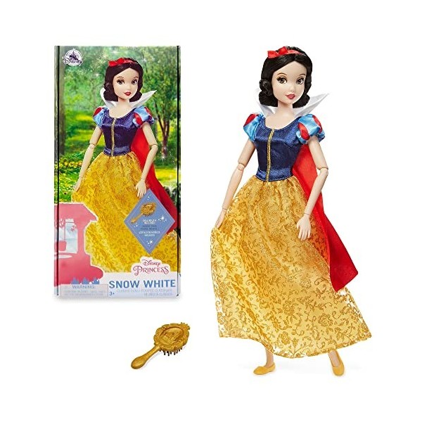 Disney Store Poupée pour Enfants Reine Anna, La Reine des Neiges 2, 29 cm, avec Brosse dorée et détails moulés, Jouet entière