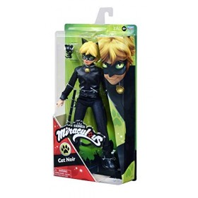 Bandai - Miraculous Ladybug - Poupée - Chat Noir - Poupée mannequin articulée 26 cm - P50002