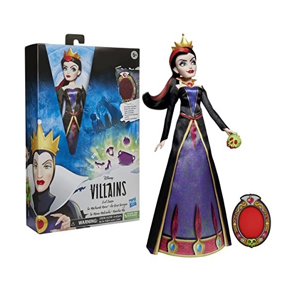 Disney Villains, Poupée Mannequin Méchante Reine, Accessoires Et Tenue Amovible, Disney Princesses Pour enfants, Dès 5 Ans Ex