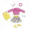 Corolle Girls - Dressing Fluo, 7 Accessoires, pour poupée Mannequin, 28 cm, dès 4 Ans, 9000610100