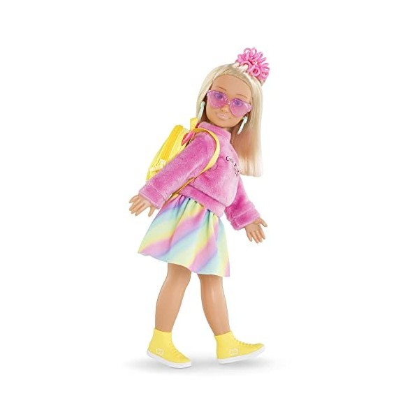 Corolle Girls - Dressing Fluo, 7 Accessoires, pour poupée Mannequin, 28 cm, dès 4 Ans, 9000610100