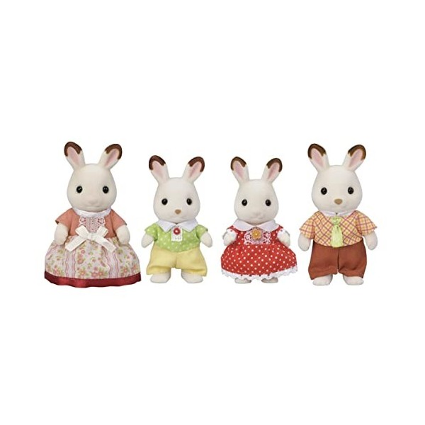 SYLVANIAN FAMILIES 5655 La Famille Lapin Chocolat Colorful nouveau packaging