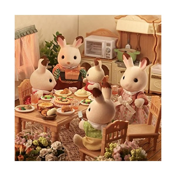 SYLVANIAN FAMILIES 5655 La Famille Lapin Chocolat Colorful nouveau packaging