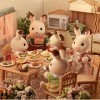 SYLVANIAN FAMILIES 5655 La Famille Lapin Chocolat Colorful nouveau packaging