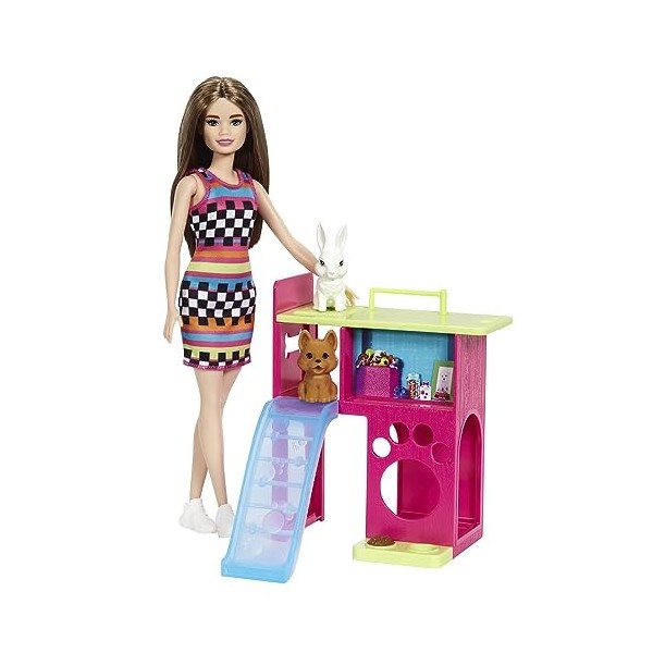 Barbie Mattel Poupée Oiseau avec Animaux Multicolore HGM62 