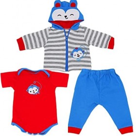 ZIYIUI Simulation Reborn Vêtements Poupée pour New Born Baby Poupée, Tenue de poupée en Coton pour Poupée 45-55 cm