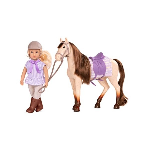 Lori Maple Poupée déquitation Marjorie avec Cheval Érable 15,2 cm, LO31217Z, Multicolore